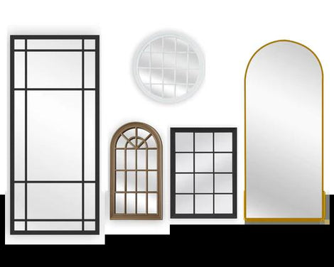 Hamptons Style Window &amp; Metal Mirrors