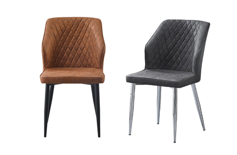 Cross Pattern Dining Chairs - Set of 4