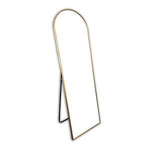 Gold Metal Arch Mirror - Free Standing 50cm x 170cm