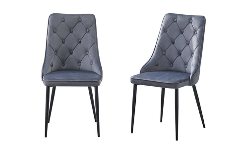 Button Tufted Dining Chairs - Set of 4