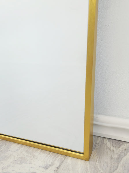 Gold Metal Arch Mirror  - Medium 80cm x 170cm