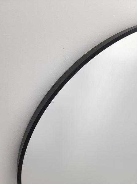 Black Metal Arch Mirror - Medium 80cm x 170cm