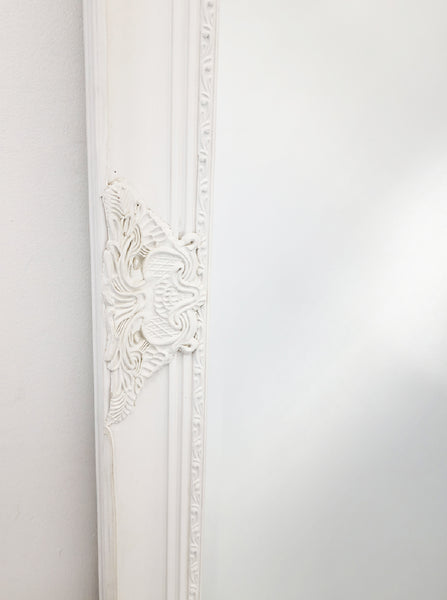 French Provincial Ornate Mirror - White - X Large 100cm x 190cm