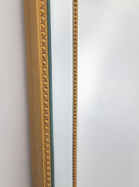 Gold Beaded Framed Mirror - Rectangle 80cm x 110cm