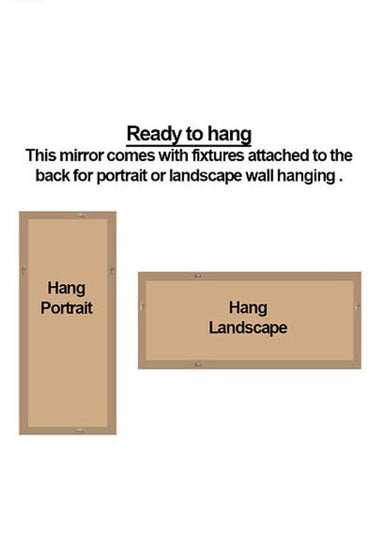 CLEARANCE - Window Style Mirror Full Length - White 80 CM x 180 CM