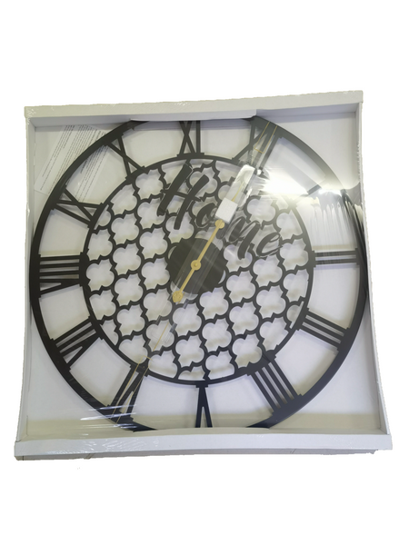 Quatrefoil Wall Clock - 80cm - 2 Colours Available