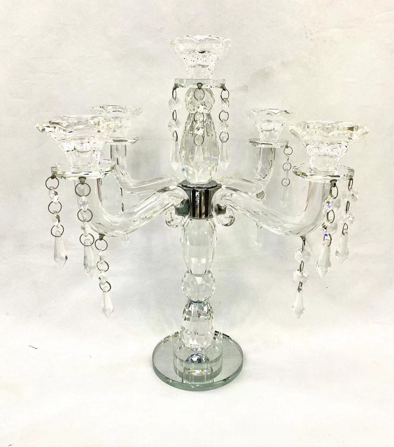 Crystal Candelabra 5 Arms