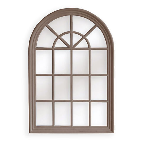 CLEARANCE - Window Style Mirror - Taupe Arch 100 CM x 150 CM