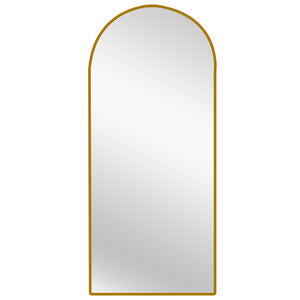 Gold Metal Arch Mirror  - Medium 80cm x 170cm