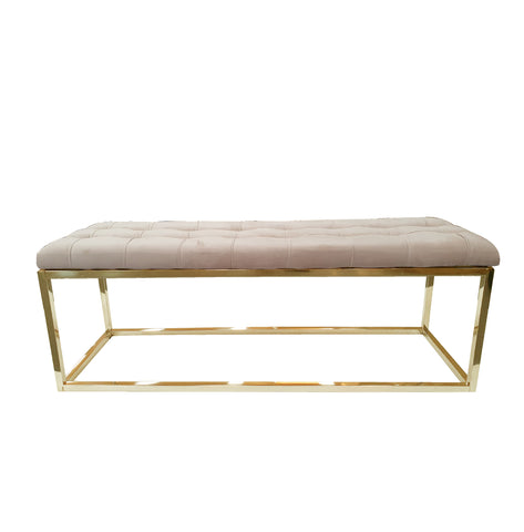 Holly Gold / Beige Ottoman