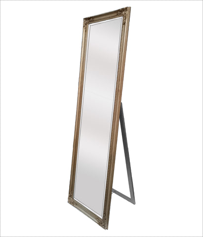 French Provincial Ornate Mirror - Champagne - Free Standing 50cm x 170cm