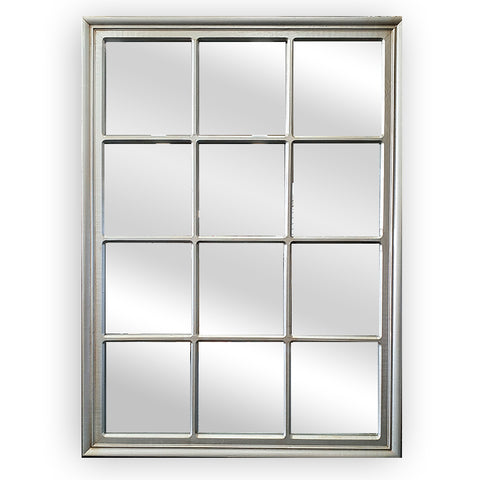 CLEARANCE - Window Style Mirror - Champagne Rectangle 95cm x 130cm