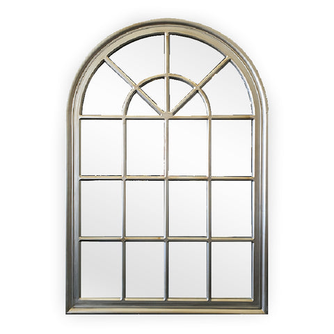 CLEARANCE - Window Style Mirror - Champagne Arch 100 CM x 150 CM
