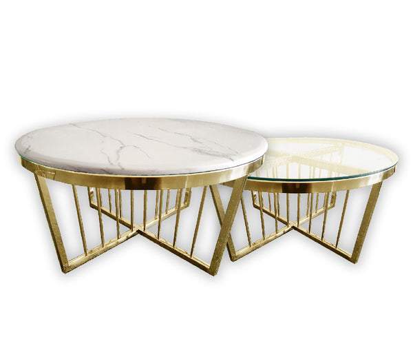 Salina Coffee Table and Side Table - 3 Colours Available