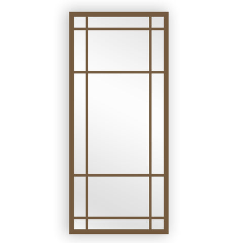 CLEARANCE - Window Style Mirror Full Length - Wooden 80 CM x 180 CM