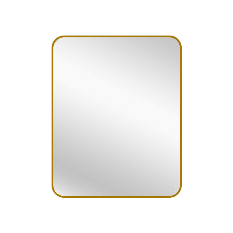 Gold Metal Rectange Mirror  - Small 80cm x 100cm